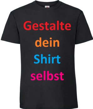 T-Shirt schwarz unisex selbst gestalten